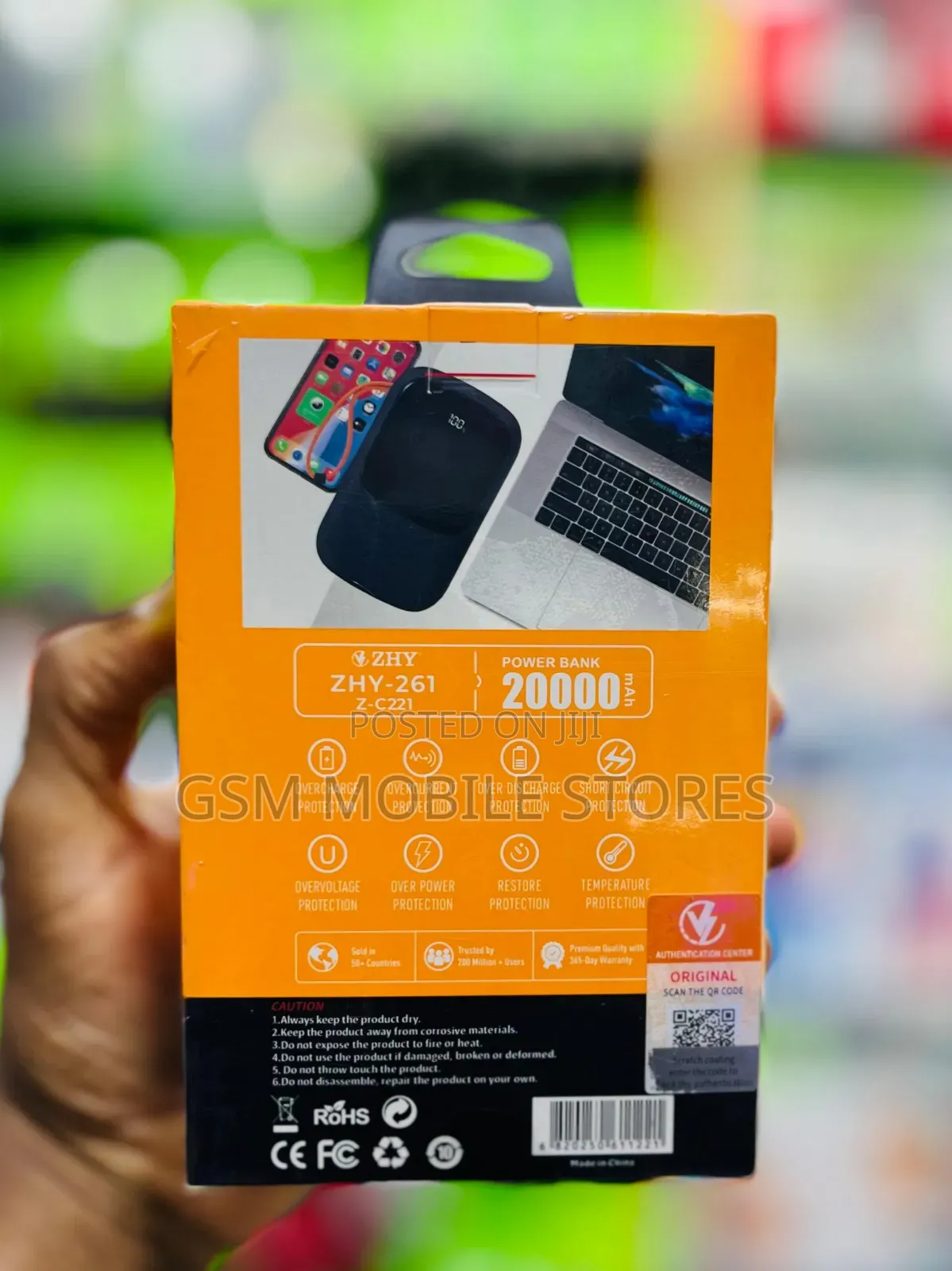  Zhy 20000mah 12w Slim Portable Fast Charging Powerbank