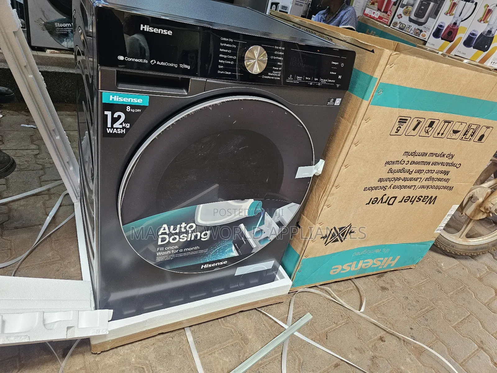 12kg Washer and Dryer Washing Machine Front Loader