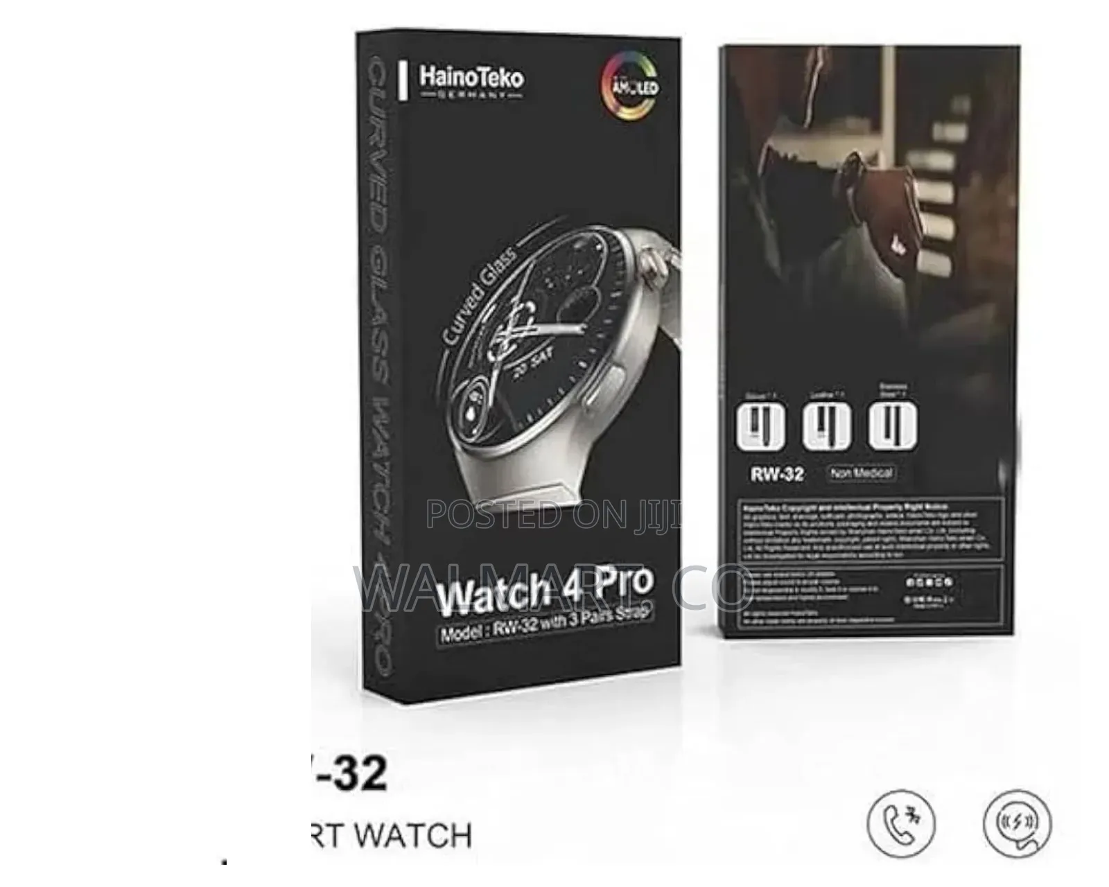 Haino Teko Smart Watch 4 Pro Rw-32 With Amoled Curved Glass Screen