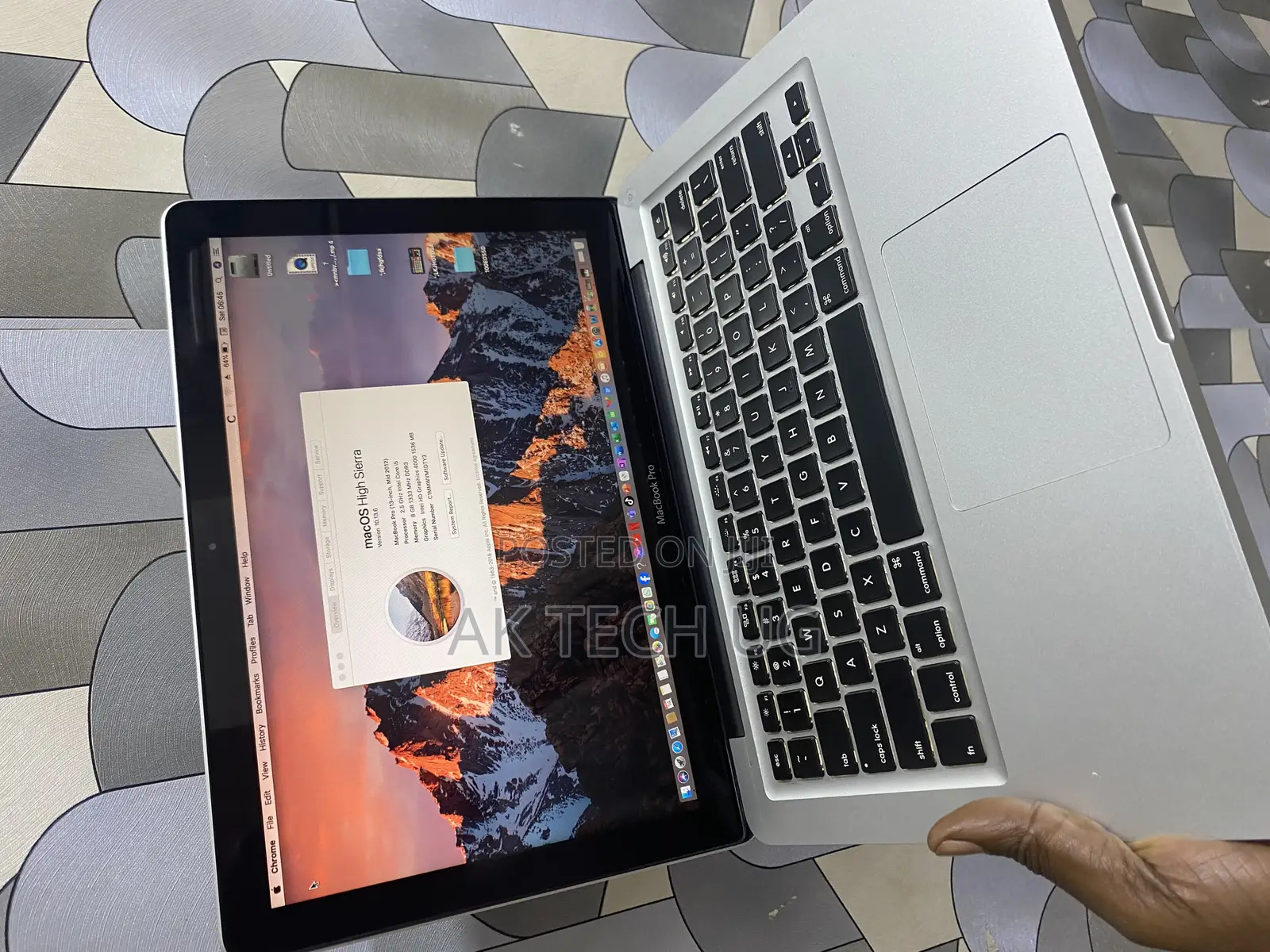 Laptop Apple MacBook 2012 8GB Intel Core I5 HDD 500GB