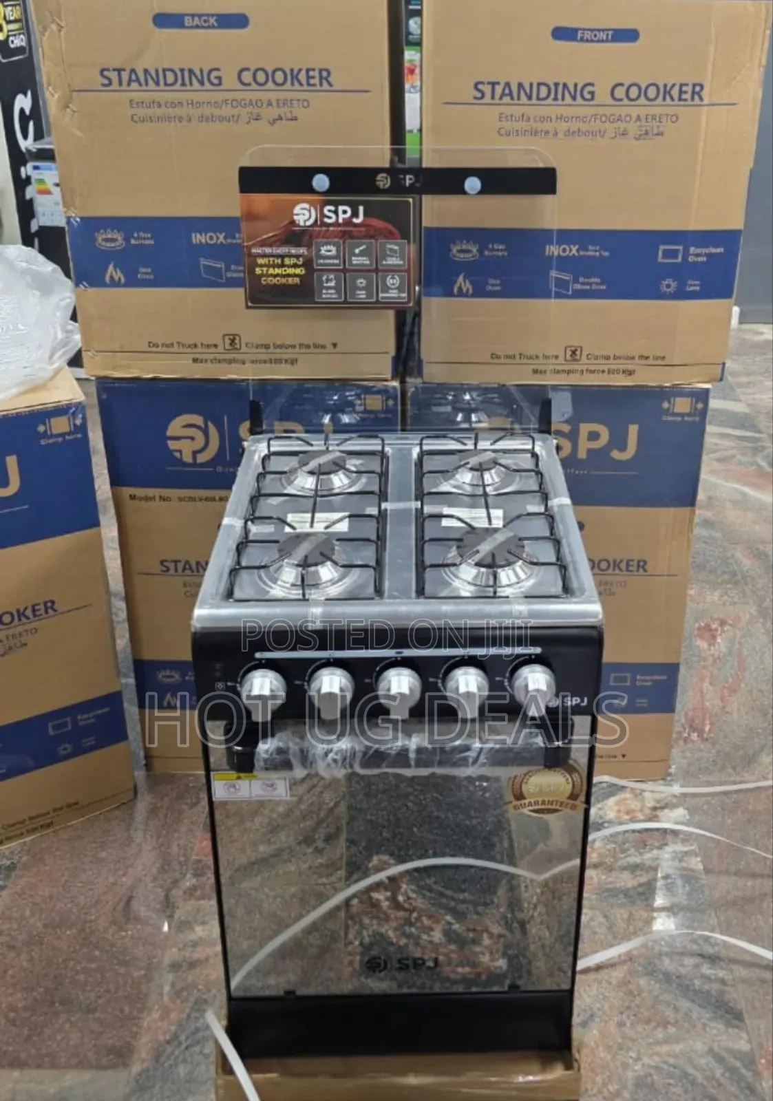 Spj 50*50cm Full Gas Standing Cooker + Oven  Uses Gas