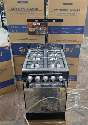 Spj 50*50cm Full Gas Standing Cooker + Oven  Uses Gas