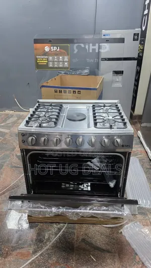Spj 80x60cm Premium Cooker With 4 Gas Burners And 2 Electric Plates