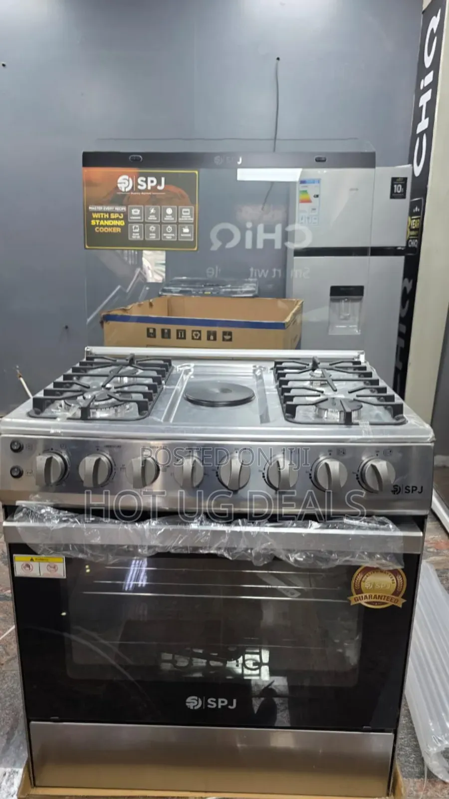 Spj 80x60cm Premium Cooker With 4 Gas Burners And 2 Electric Plates