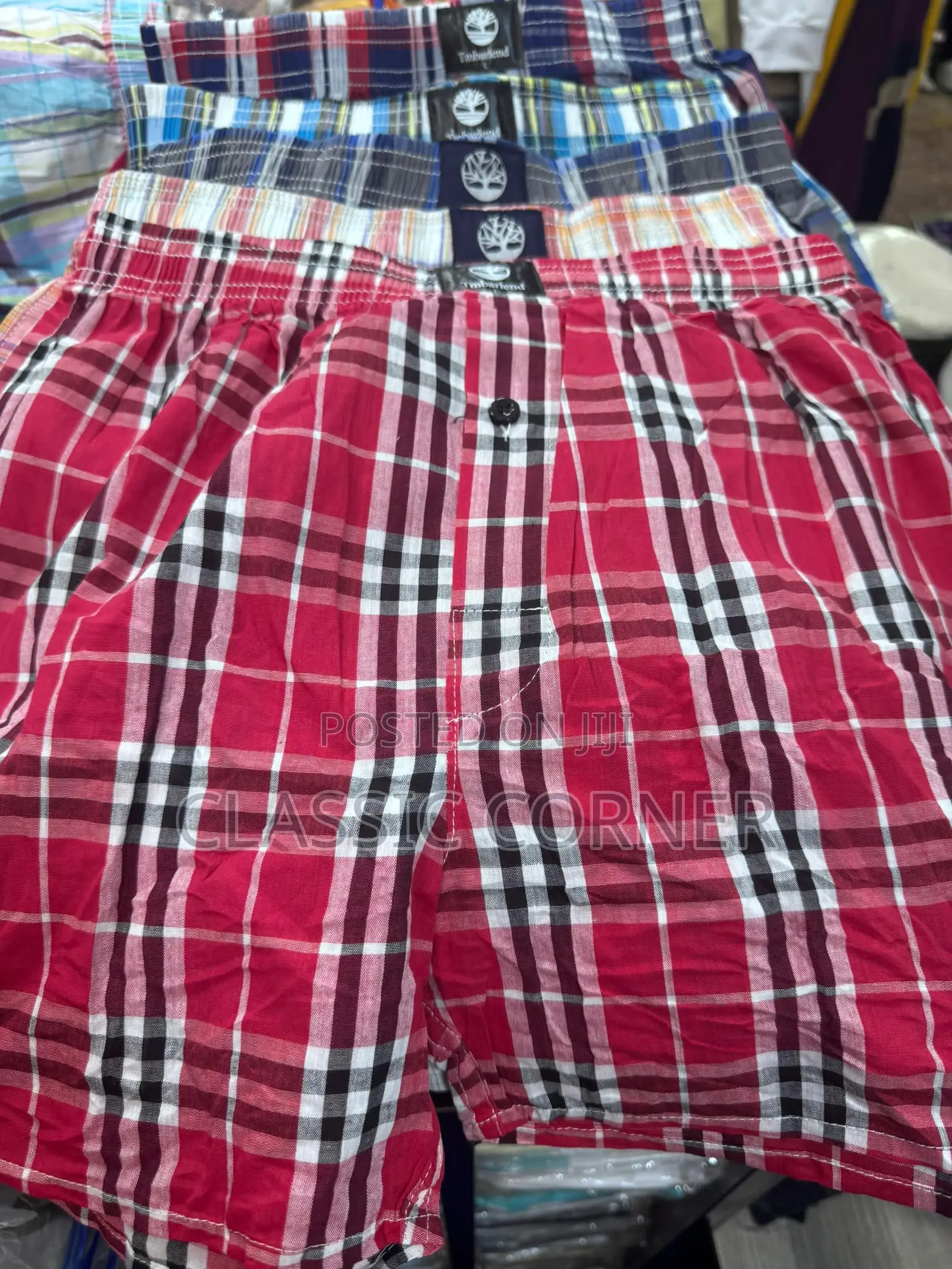 Men’S Checkered Boxers