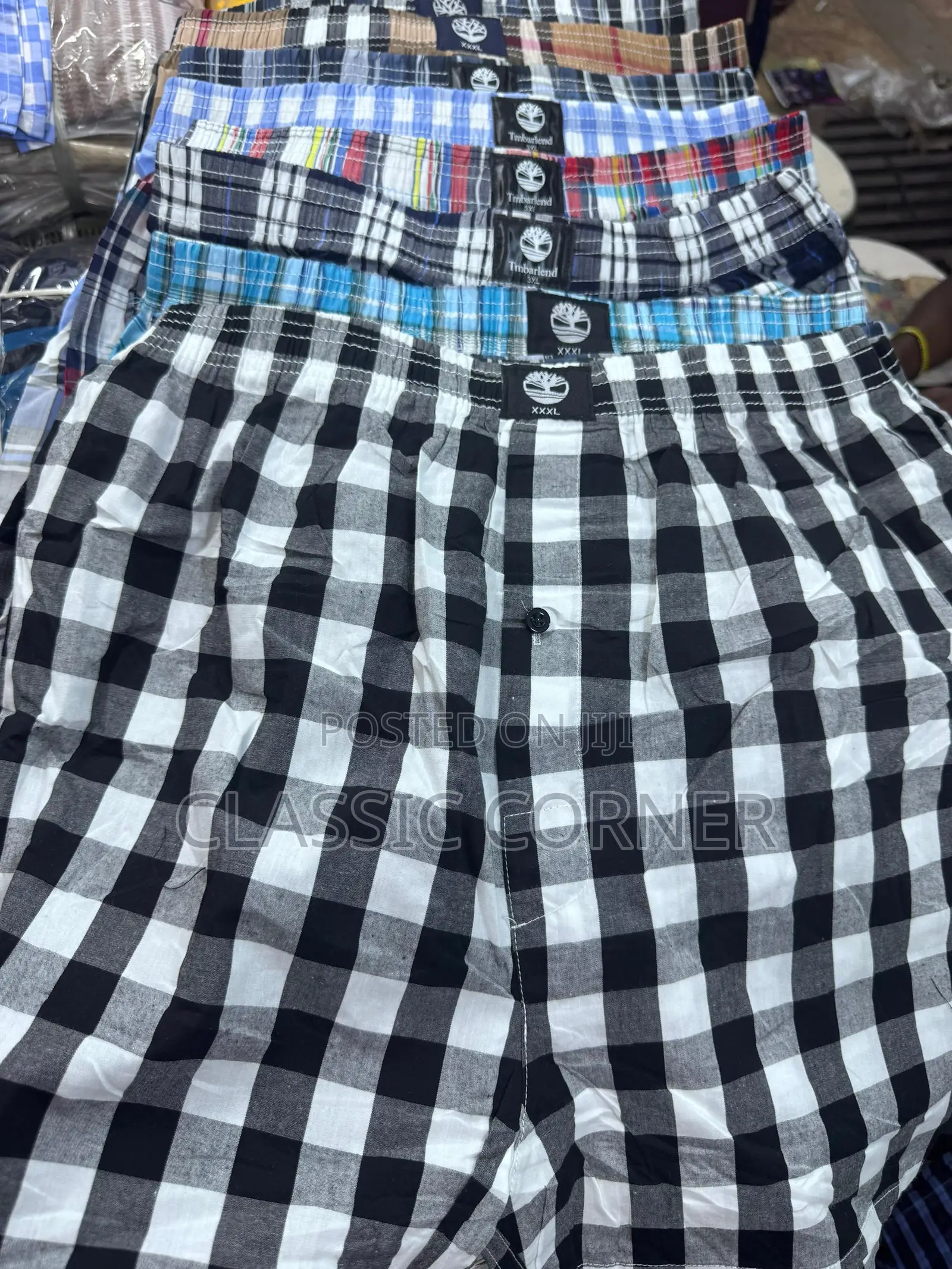 Men’S Checkered Boxers