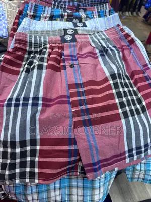 Men’S Checkered Boxers