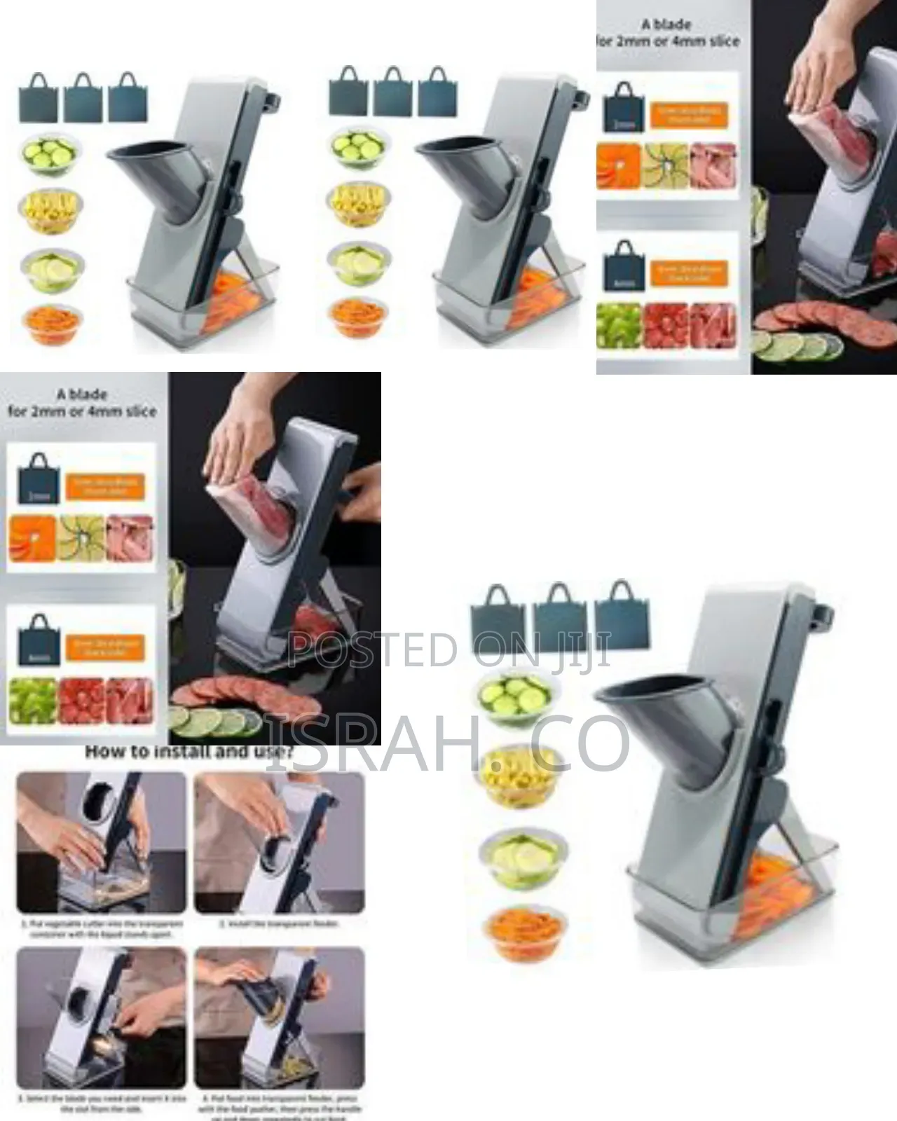 Versatile Upright Vegetable Slicer and Mandoline Chopper