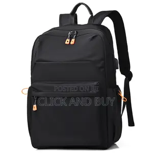 Casual Backpack School Bags for Laptop 15.6 Inch Backpack - Black