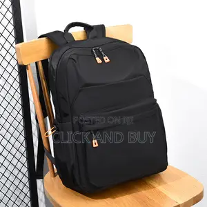 Casual Backpack School Bags for Laptop 15.6 Inch Backpack - Black