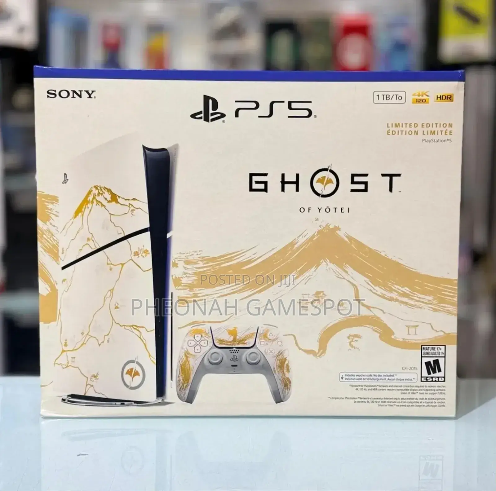 New Playstation 5 Slim 1tb, Comes With Fc26. Ghost of Yotei Edition