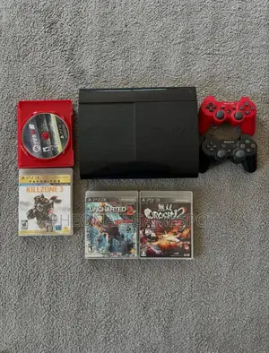 Playstation 3 Superslim Fullset. 15 Games 2 Controllers. Enjoy Life