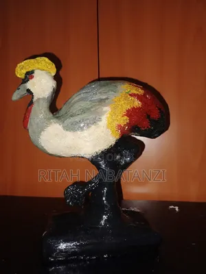 Candle Holder, Crested Crane and Swan Statues
