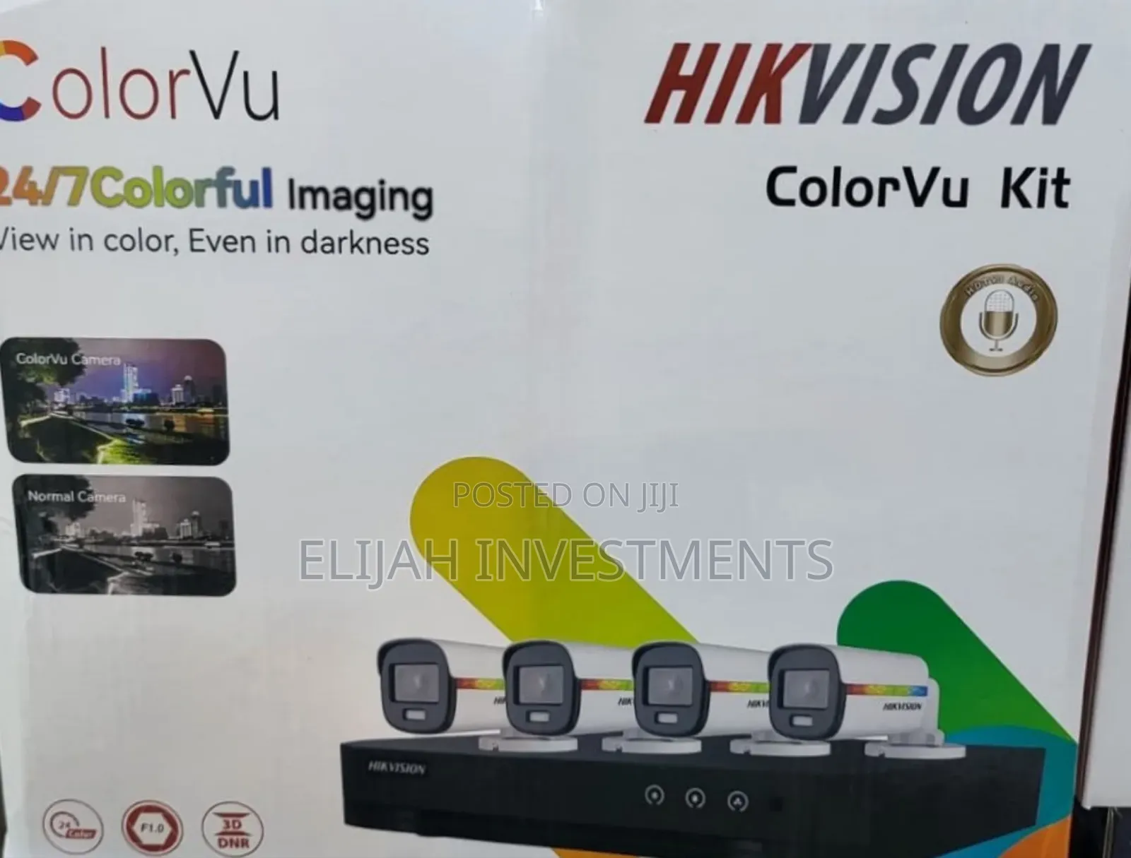 4-Channel Hikvision Colorvu Kit