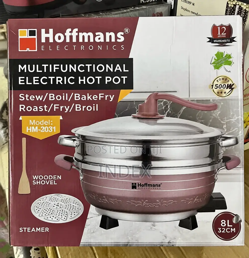Hoffmans 8l Multifunctional Electric Hot Pot, Model Hm-3031.