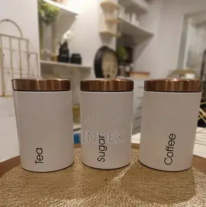 Quality Sugar Coffee and Tea Containers-White