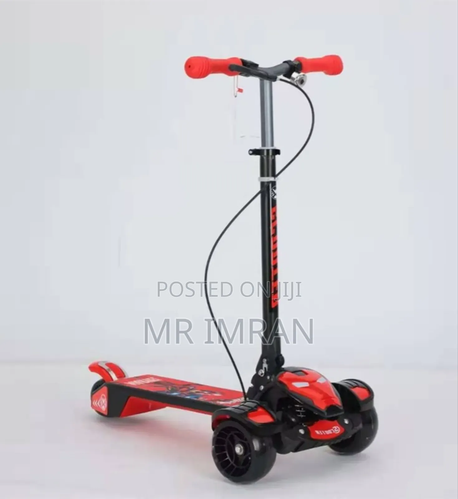 Iron Man Themed 3-Wheel Kick Scooter for Children
