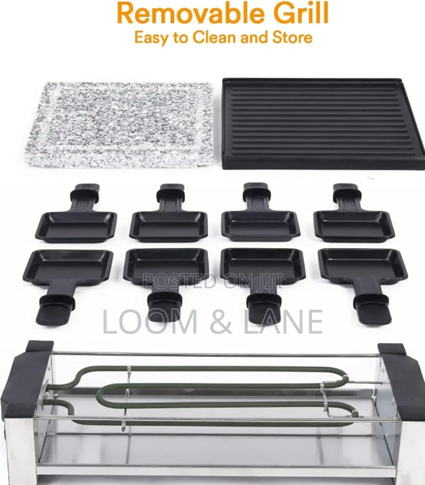 Saysonapps Raclette Grill With Granite Stone Grill Top(Model SBBQ-4418