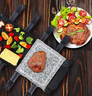 Saysonapps Raclette Grill With Granite Stone Grill Top(Model SBBQ-4418