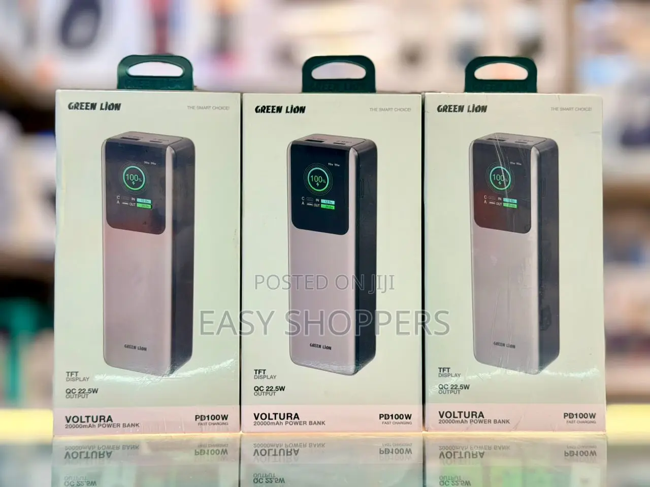 Green Lion Voltura 20000mah Power Bank Pd100w. Capacity: 20,000mah