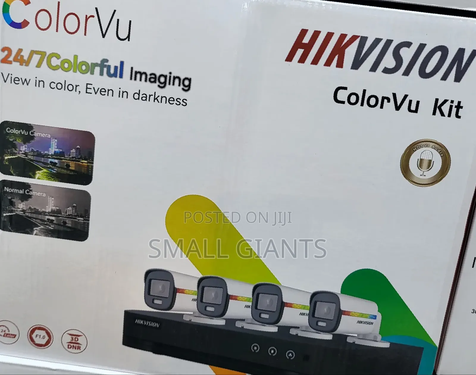 4-Channel Hikvision Colorvu Kit
