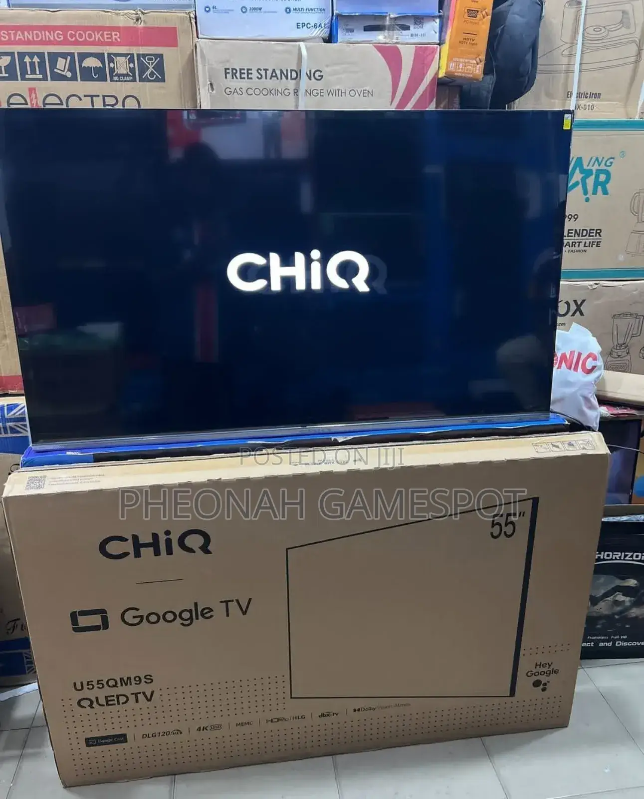 Brand New Chiq Smart Tv: Frameless Uhd Qled, Sealed, Box Pack.