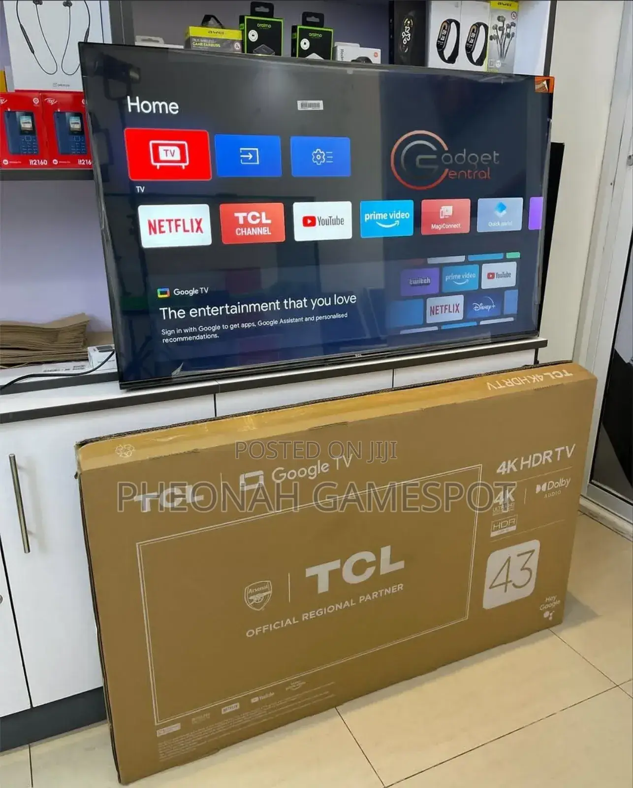 Brand New TCL 43 Inch Android Smart Tv: Sealed Box Everything Inside.