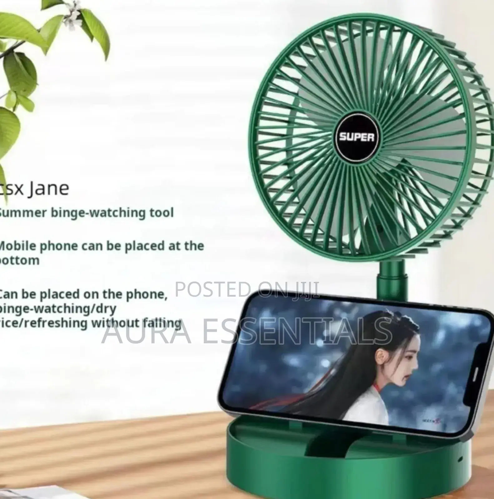 Foldable Rechargeable Electric Desk Fan