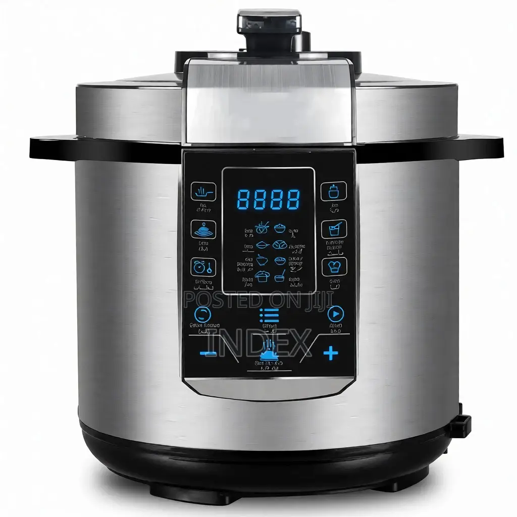 Hoffmans 4 In1 Electric Pressure Cooker 6l, Hm 718 - Silver