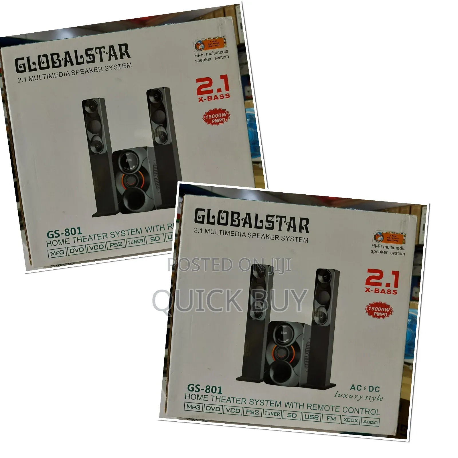 Globalstar Gs-801 2.1 Multimedia Speaker System.