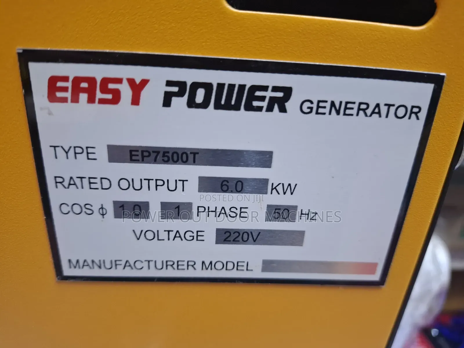 7kva /Kw Easy Power Silent Diesel Generator