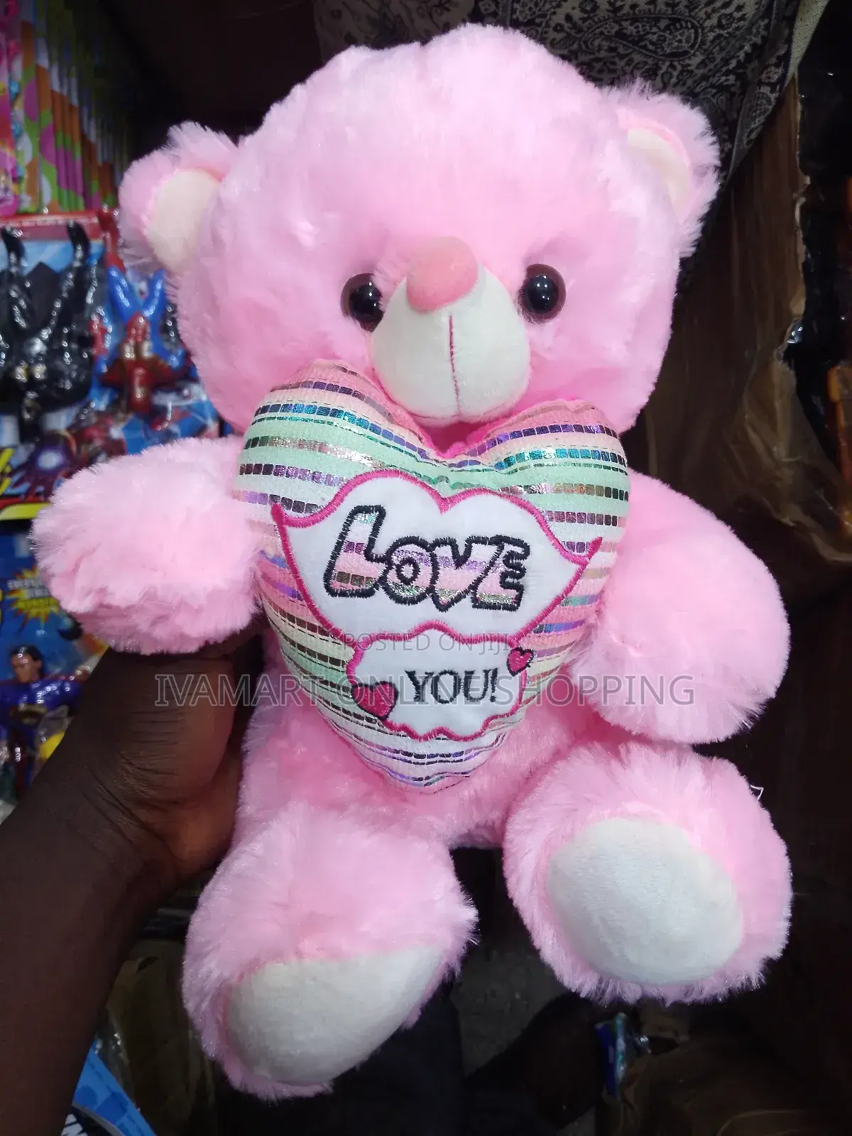 Love You" Teddy Bears - Small-Medium Size, Different Colors