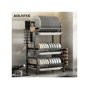 Aoliviya 3-Tier Dish Rack Made of Carbon Steel