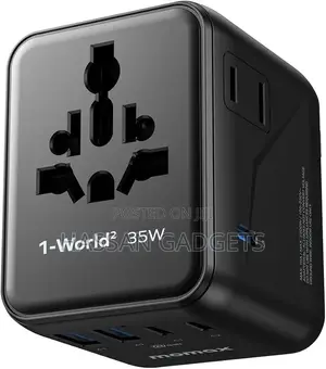 7-in-1 Universal Travel Adapter, 3 Usb-C Pd 2 Travel Plug Adapter,