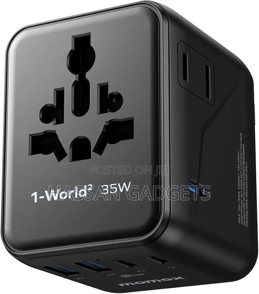7-in-1 Universal Travel Adapter, 3 Usb-C Pd 2 Travel Plug Adapter,