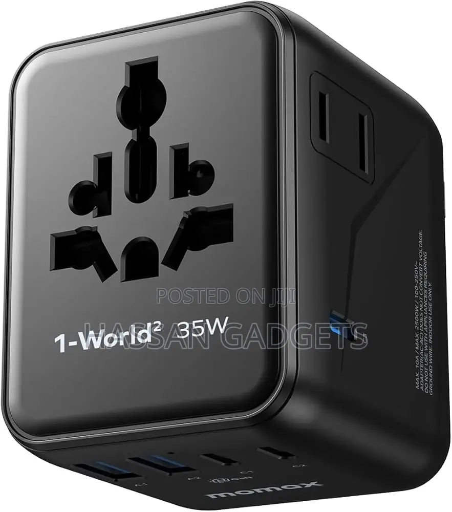 7-in-1 Universal Travel Adapter, 3 Usb-C Pd 2 Travel Plug Adapter,