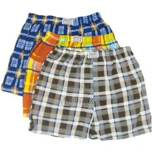 6pcs Pure Cotton Checked Men's Boxers – Multicolor