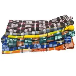 6pcs Pure Cotton Checked Men's Boxers – Multicolor