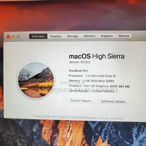 Laptop Apple MacBook Pro 4GB Intel Core i5 SSD 256GB