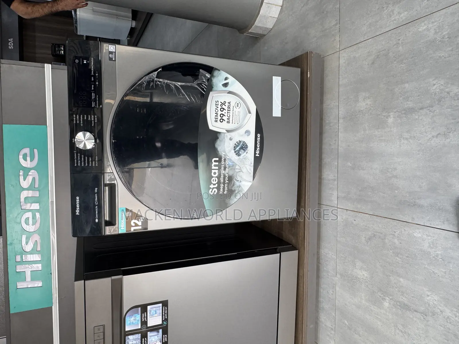 7kg,8kg,9kg,10kg, 12kg Hisense Front Loader With Steam Wash