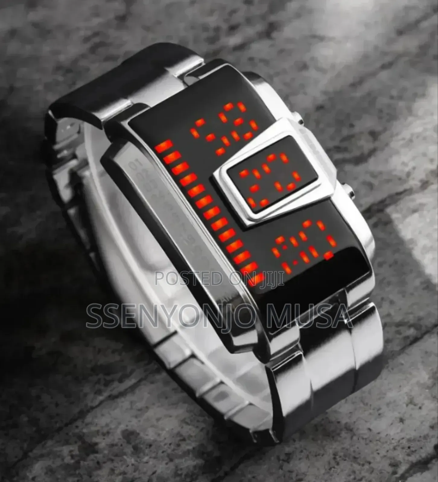 Skmei 1179 Digital Led Men’S Watch – 5atm Waterproof Stainless Steel