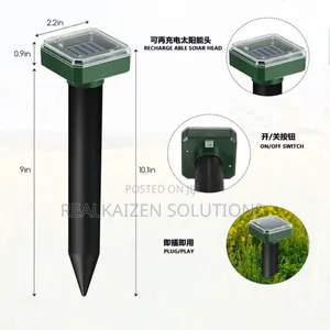 Solar Powered Ultrasonic Animal Deterrent Repellent For Farm | Outdoor