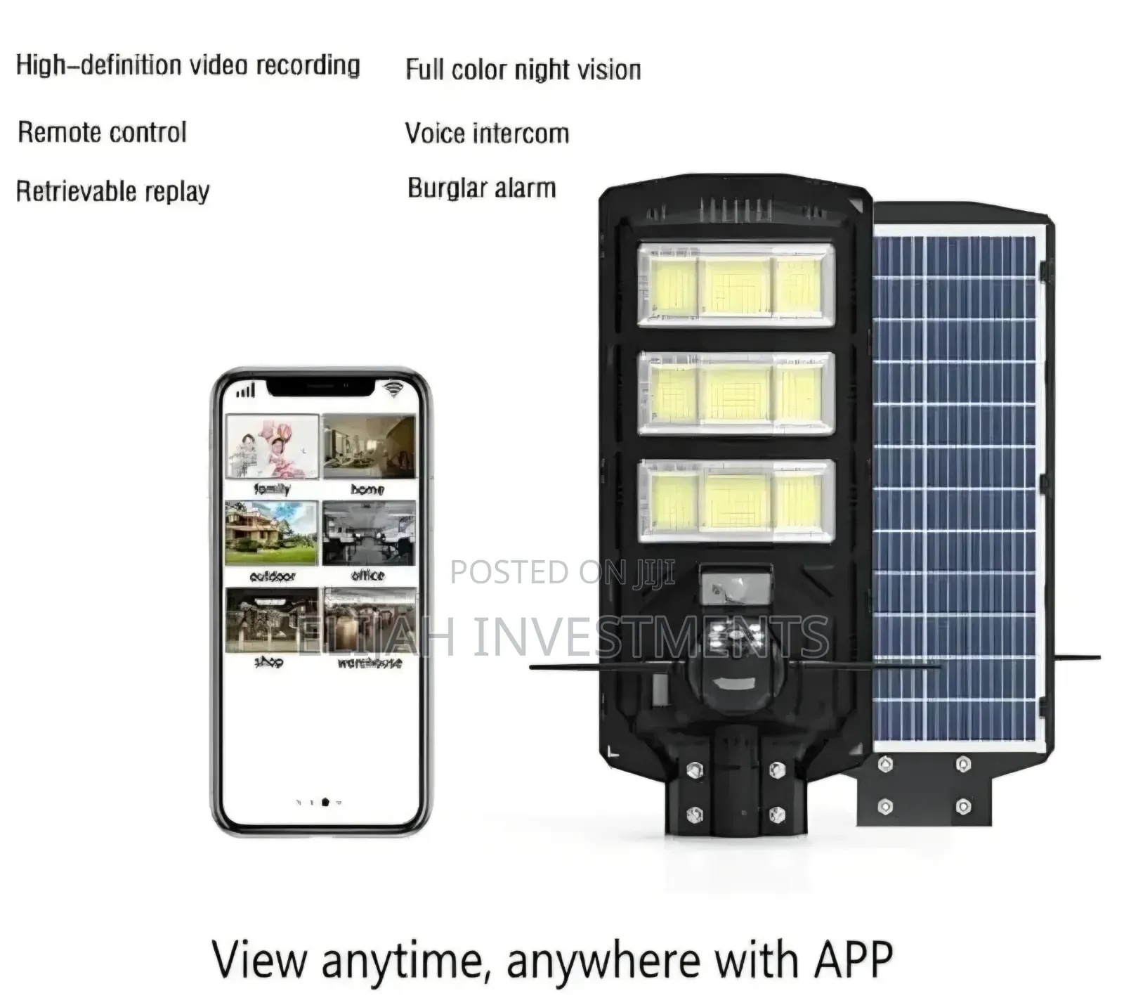 Ai Solar Camera With Street Light All in One Water-Proof With Remote
