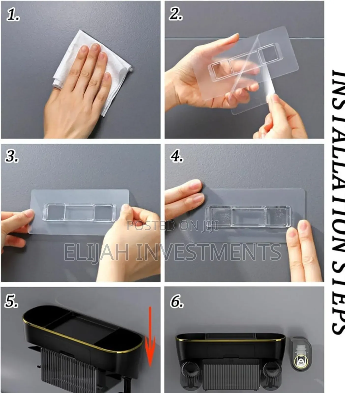 Unique Multifunctional Wall-Mounted Toothbrush Holder and Organizer