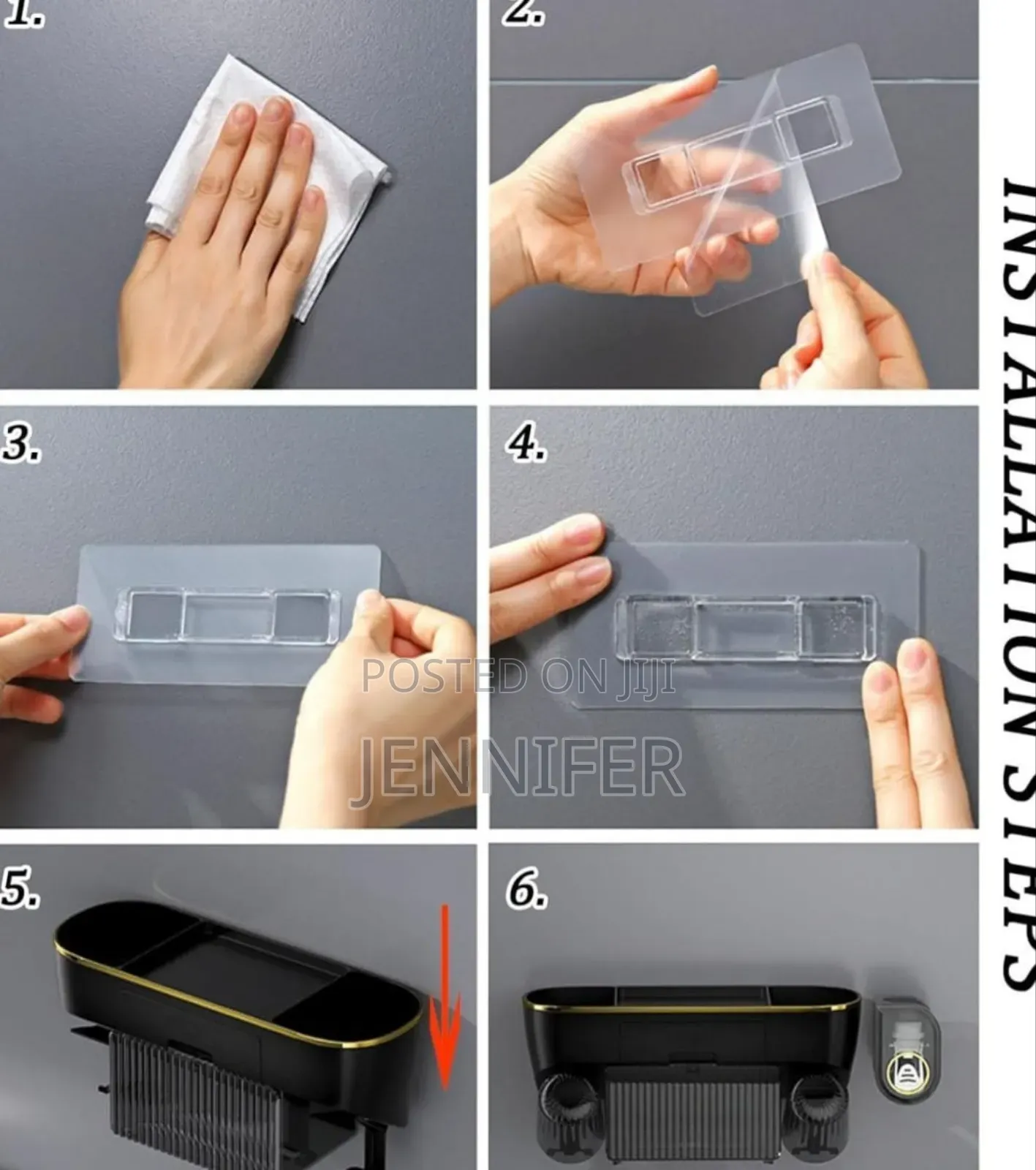 Unique Multifunctional Wall-Mounted Toothbrush Holder and Organizer