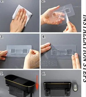 Unique Multifunctional Wall-Mounted Toothbrush Holder and Organizer