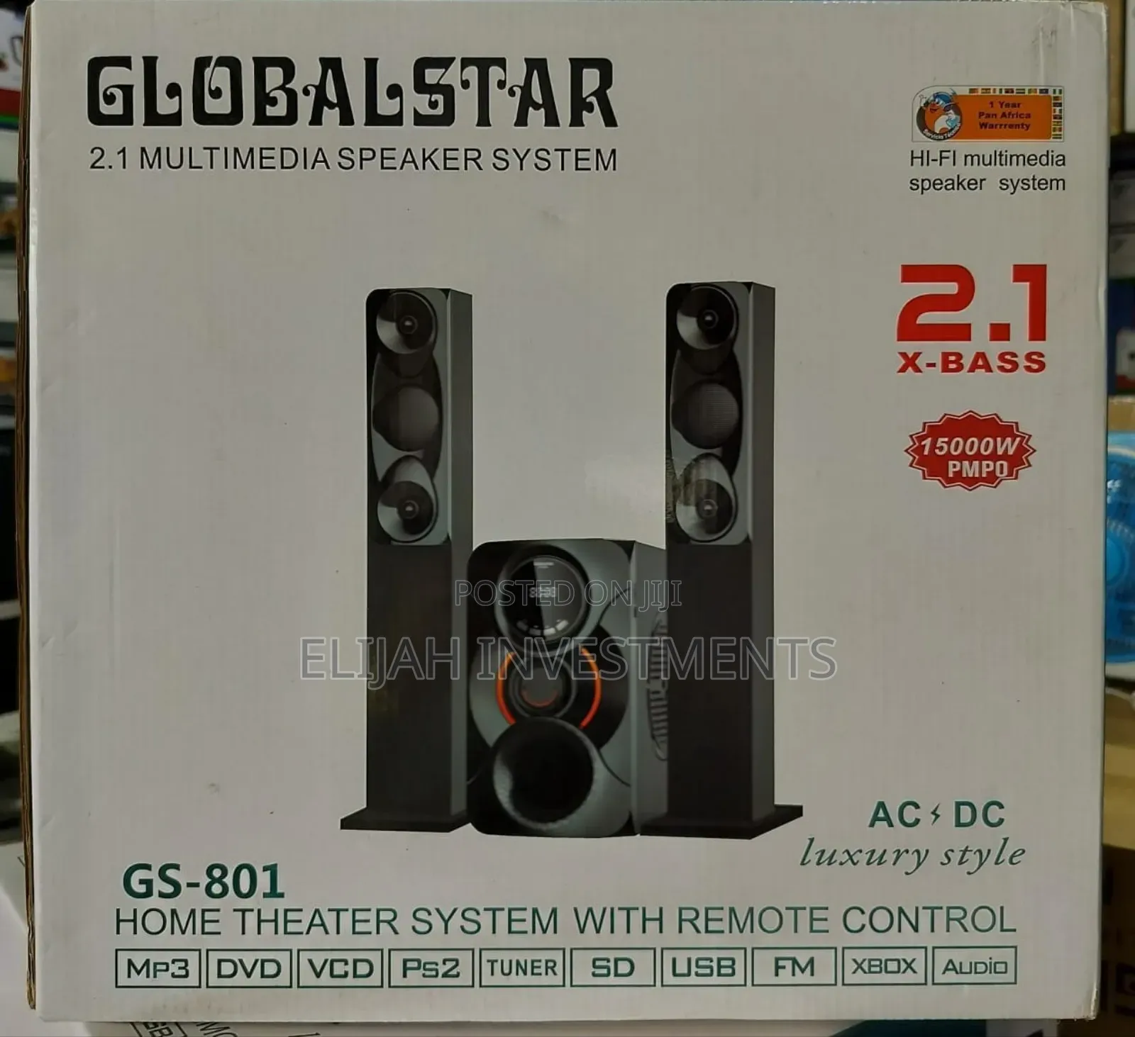 Globalstar Gs-801 2.1 Multimedia Speaker System.