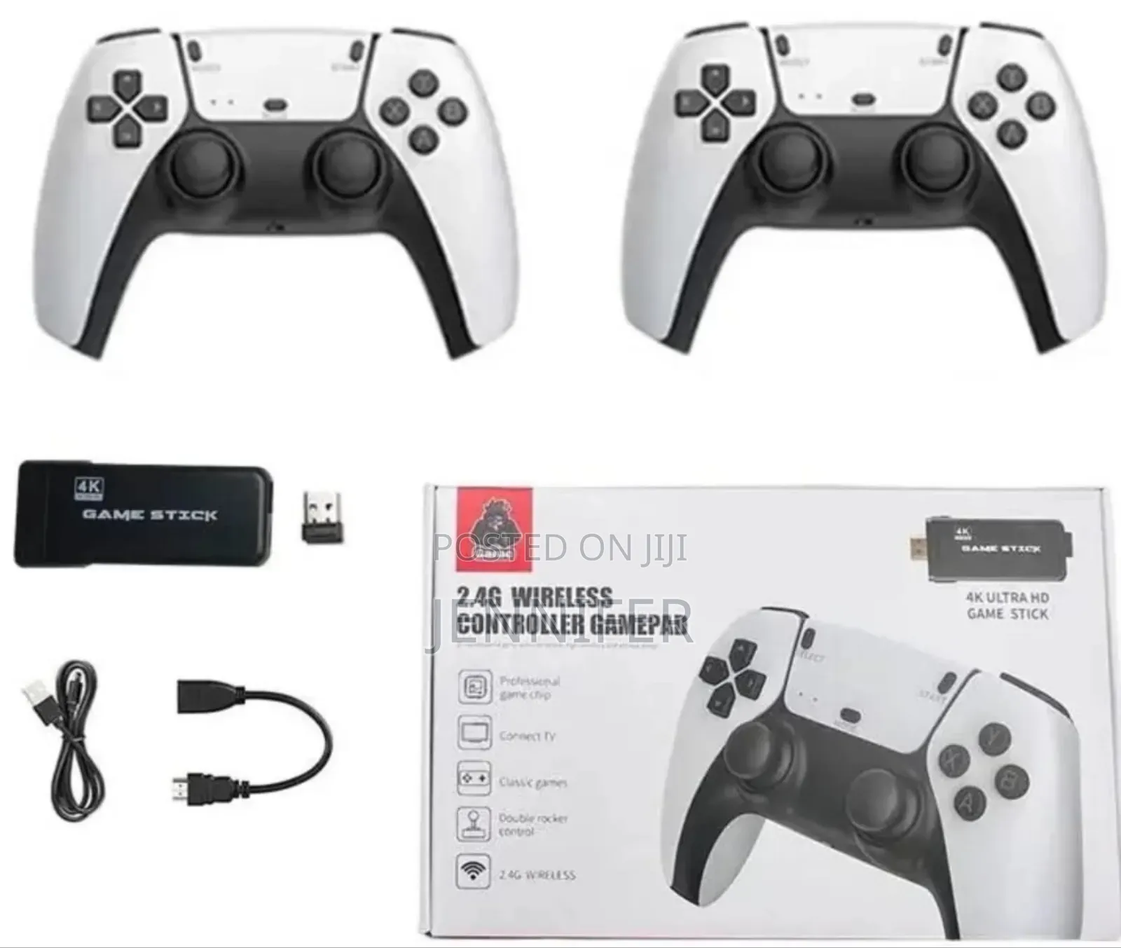 Ultra Hd Game Stick Featuring 2.4g Wireless Controllers