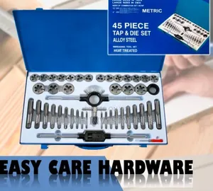 45-Piece Alloy Steel Tap and Die Threading Tool Set.