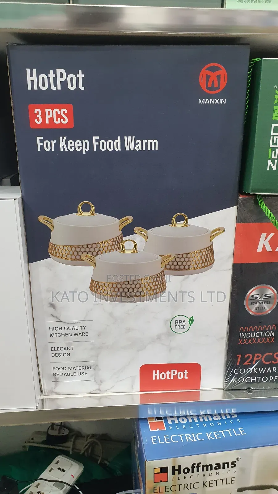 Hot Pot 4pcs Thermo Insulated Food Warmer Hotpot Serving Dishes